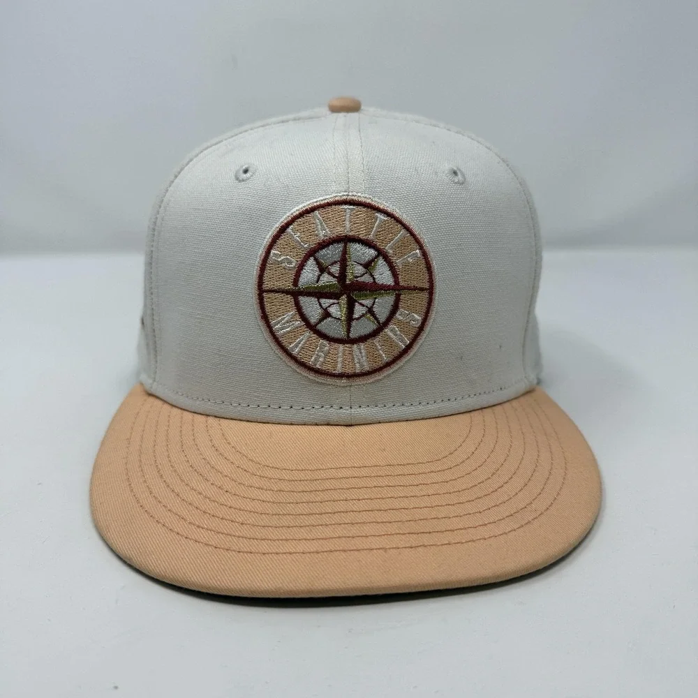 Seattle Mariners Hat Cap Fitted Mens 7 1/2 Cooperstown MLB New Era